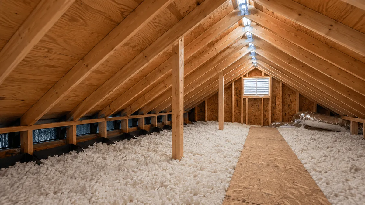 Image showing interior shot of attic ventilation in Reading